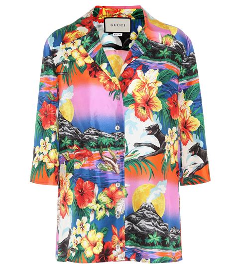 gucci hawaiian print shirt|hawaiian shirts for women.